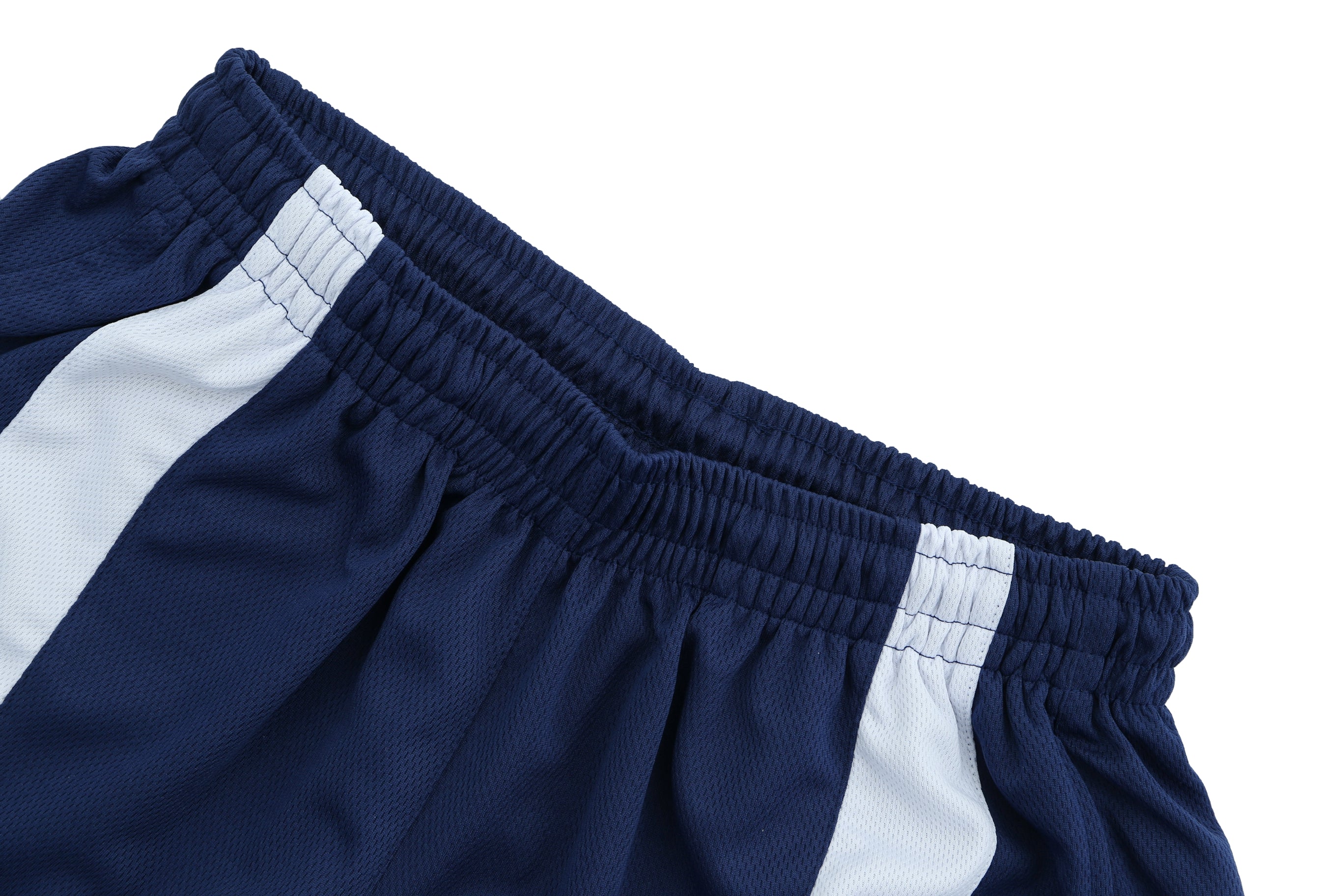 Striped patch logo basketball shorts