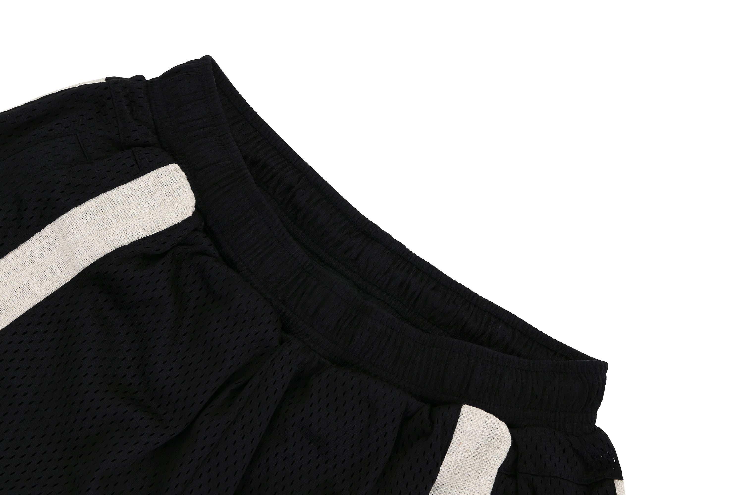 FORGIVENESS BLACK AND CREAM SHORTS