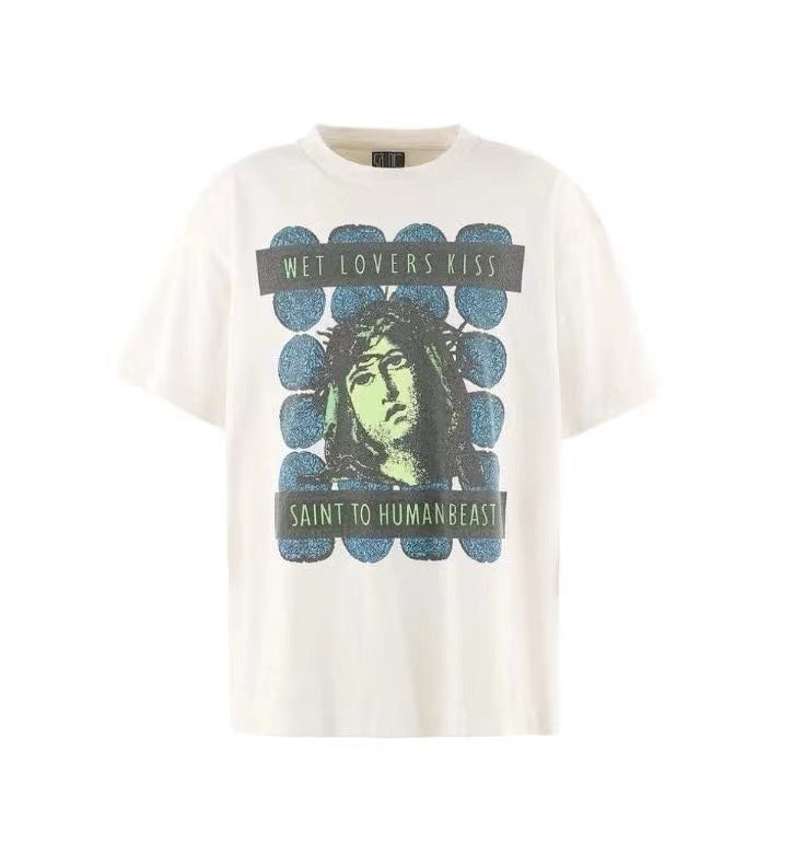 WET LOVERS KISS CREAM GRAPHIC TEE