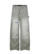 DC G6 DISTRESSED FADED GREY JEANS