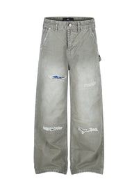 DC G6 DISTRESSED FADED GREY JEANS