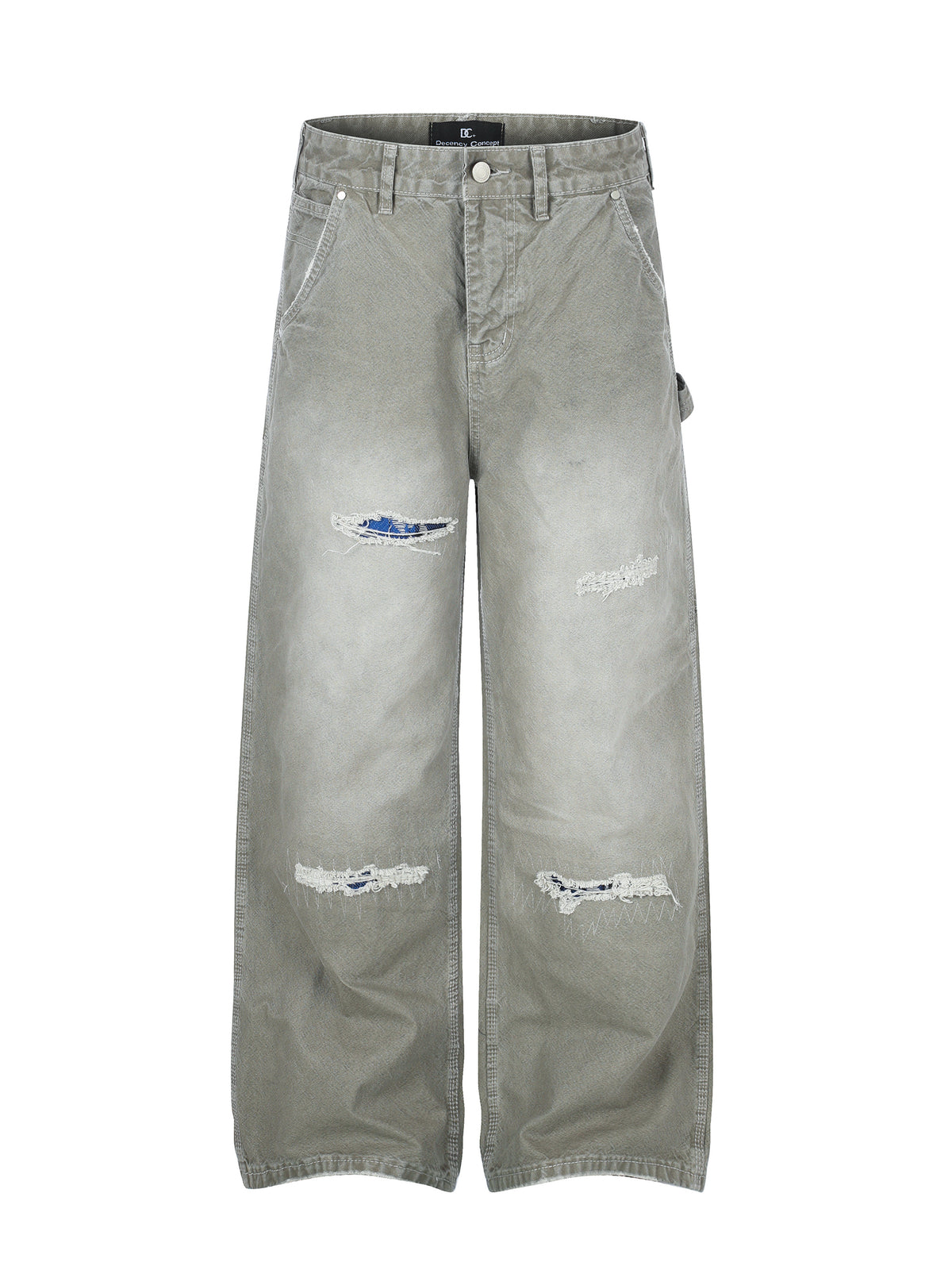 DC G6 DISTRESSED FADED GREY JEANS