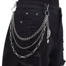 POCKET CHAIN HALF MOON FACE