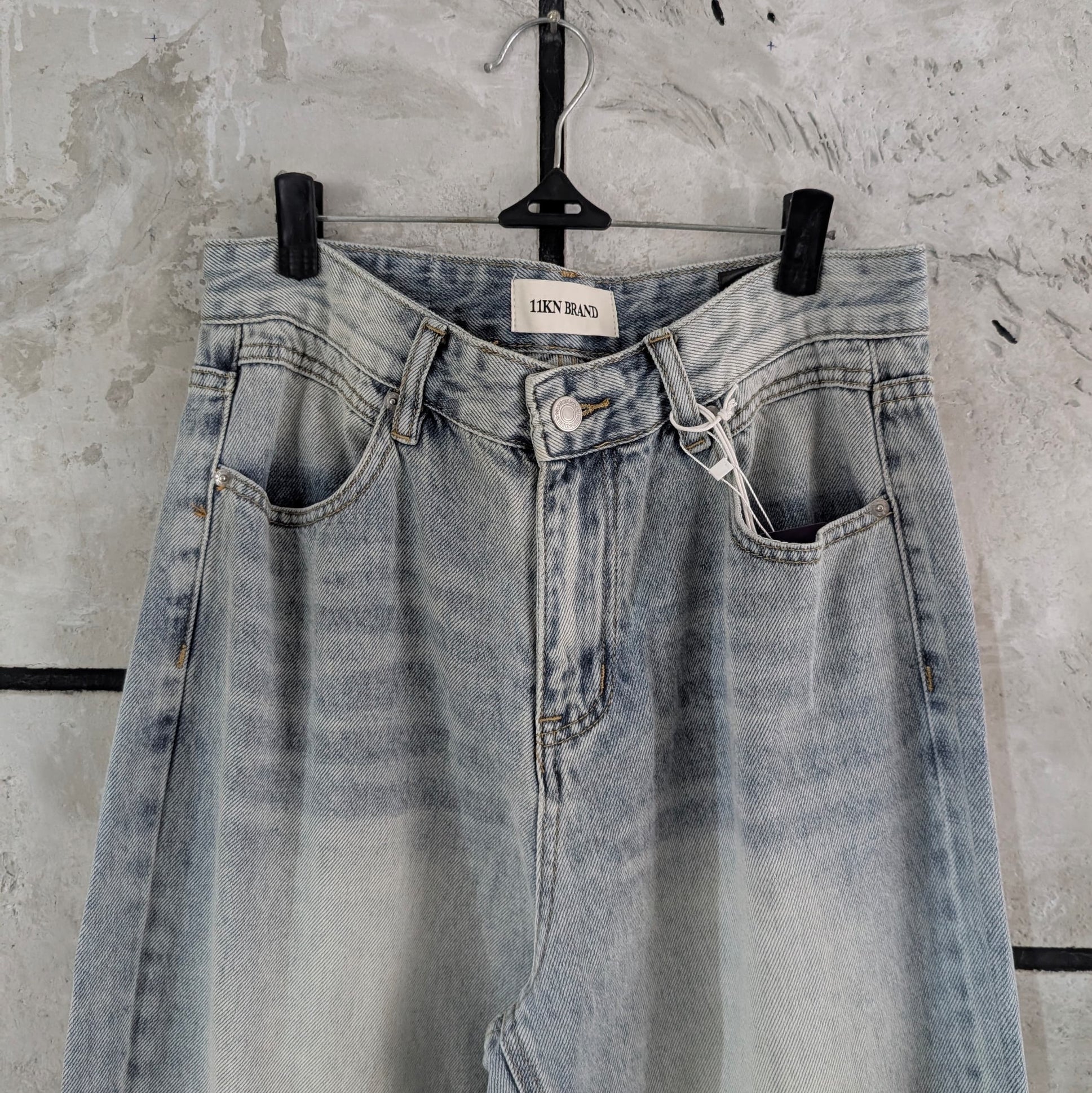 Stone Fade Wide Denim
