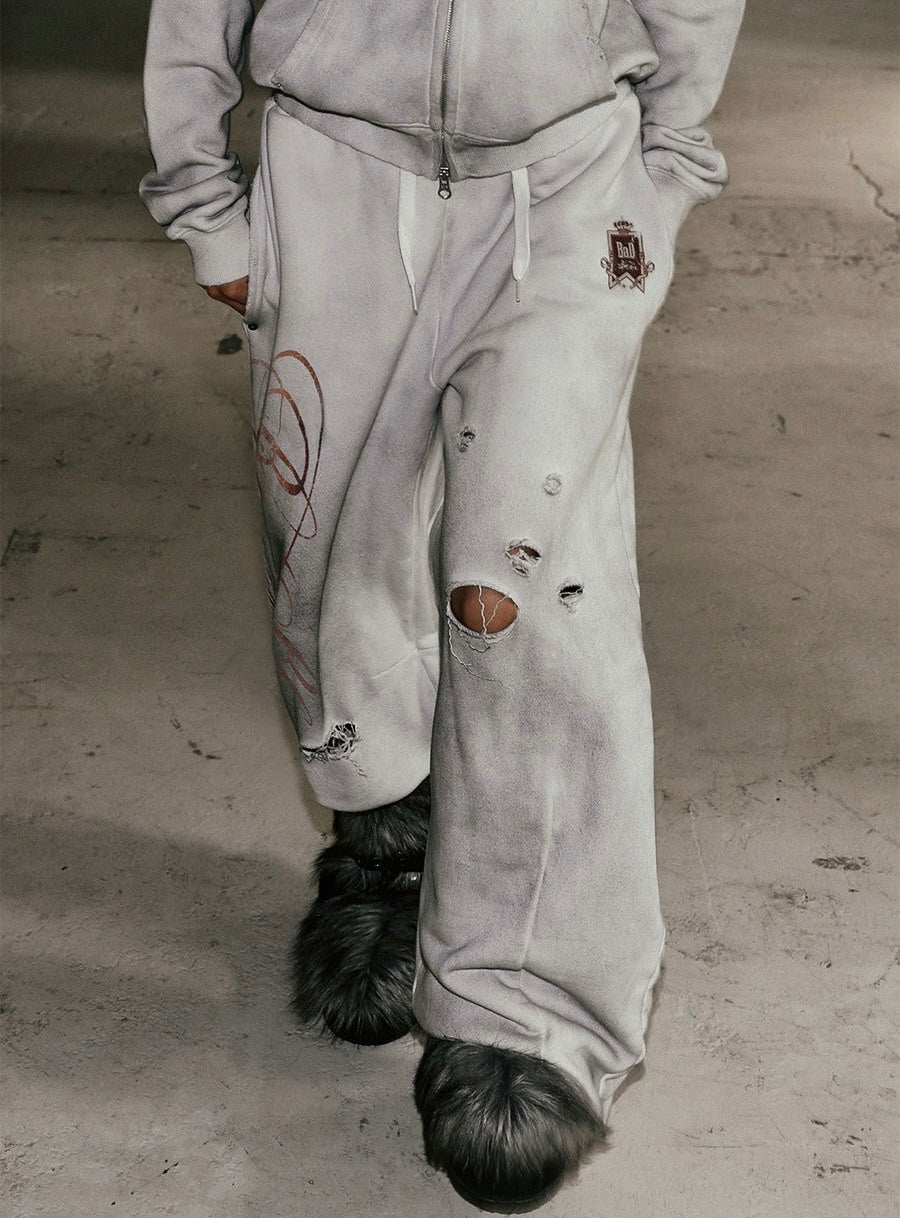 BB VINTAGE RIPPED JOGGERS