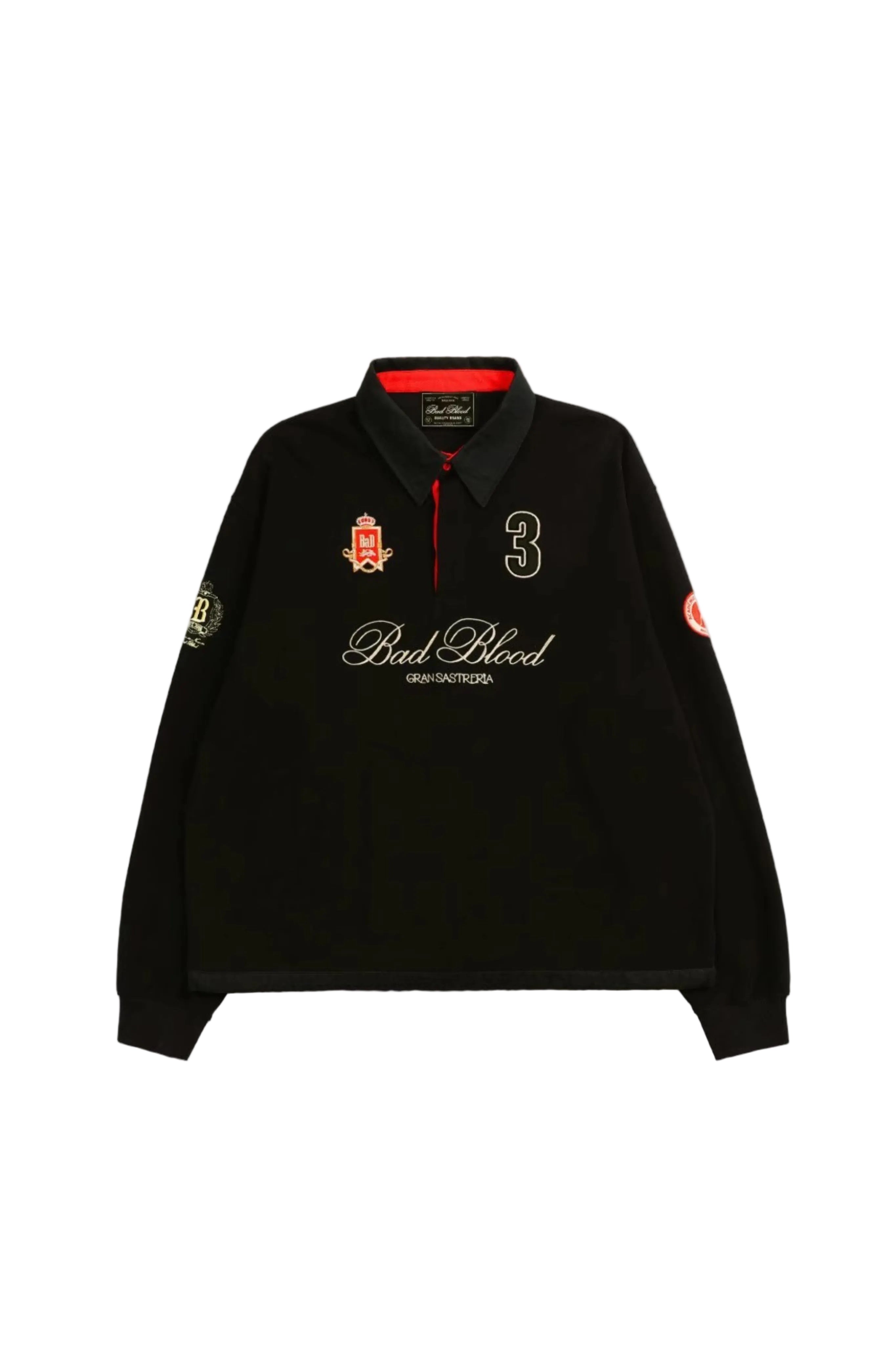 BB GRANSASTRERIA BLACK LS POLO
