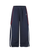 CONTRAST STRIPED NAVY SWEATPANTS