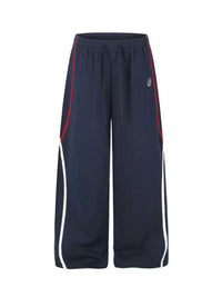 CONTRAST STRIPED NAVY SWEATPANTS