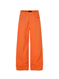 DC POCKET SCRIPT ORANGE DENIM