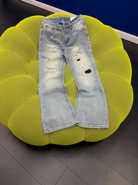 HB 66396 PATCHED LIGHT BLUE DENIM