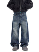BLUE TACTICAL CARGO JEANS