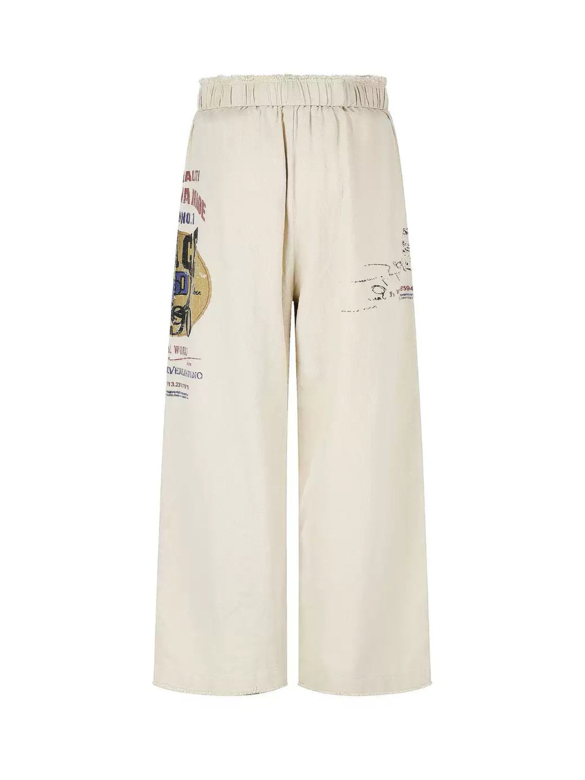PEACE ‘90 CREAM JOGGERS