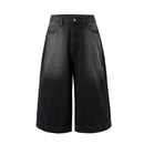 POCKET DOWN BLACK SHORTS