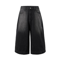 POCKET DOWN BLACK SHORTS