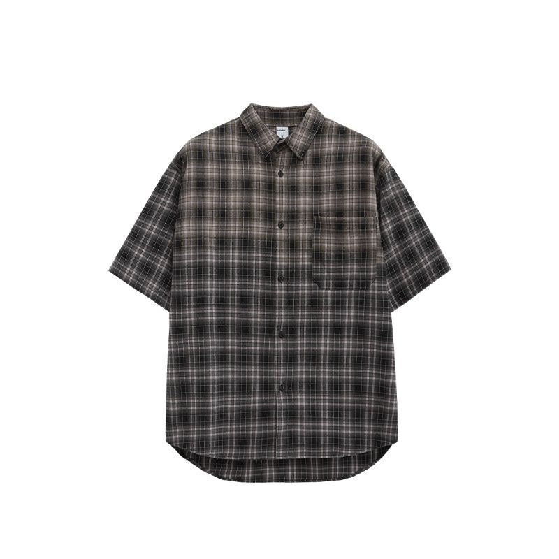 INFLATION WASHED BLACK AND WHITE SHORTSLEEVES