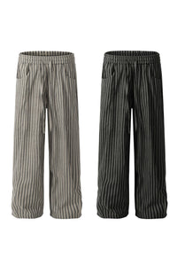 YD STRIPED WIDE LEG PANTS
