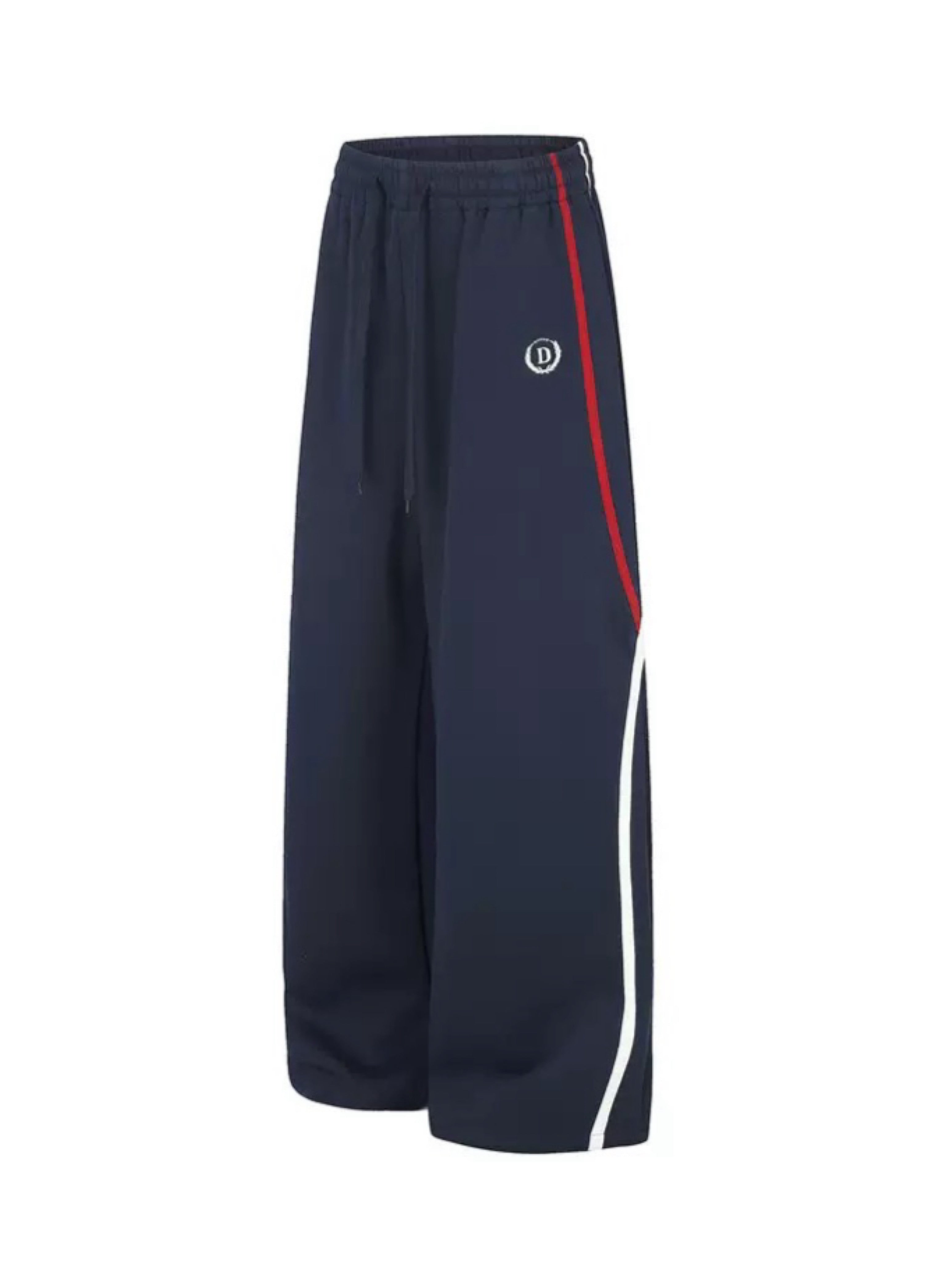 CONTRAST STRIPED NAVY SWEATPANTS