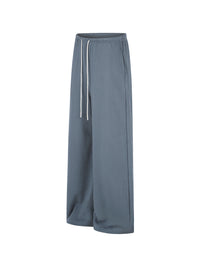 WIDE LEG NAVY SWEATPANTS