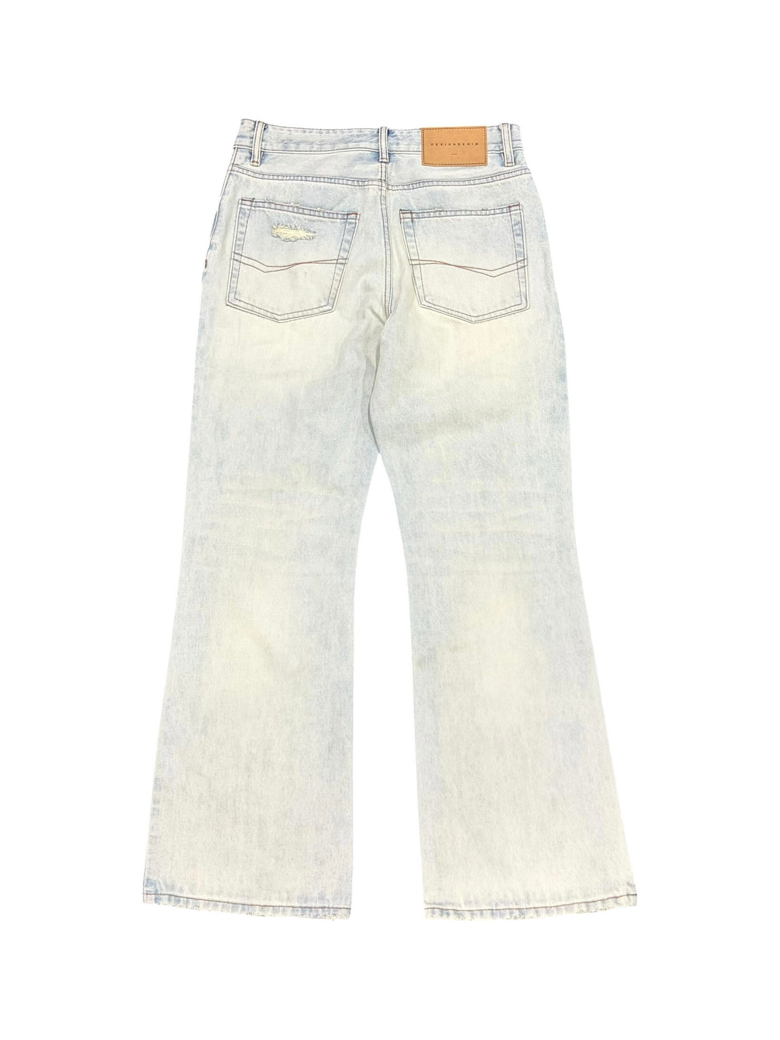 HB 66035 LIGHT BLUE DISTRESSED DENIM