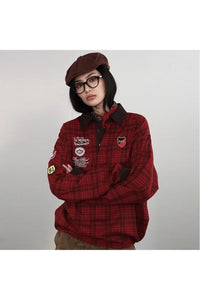 BB TWR RED & BROWN POLO SHIRT