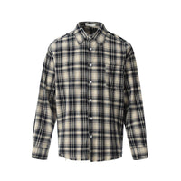 WIIKN RIPPED CREAM AND BLACK LONGSLEEVES SHIRT