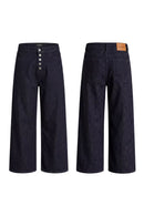 GK BLACK BUTTON-FLY JEANS