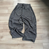 YD PLAID BAGGY PANTS
