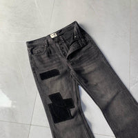 ZJ PATCHED GREY JEANS
