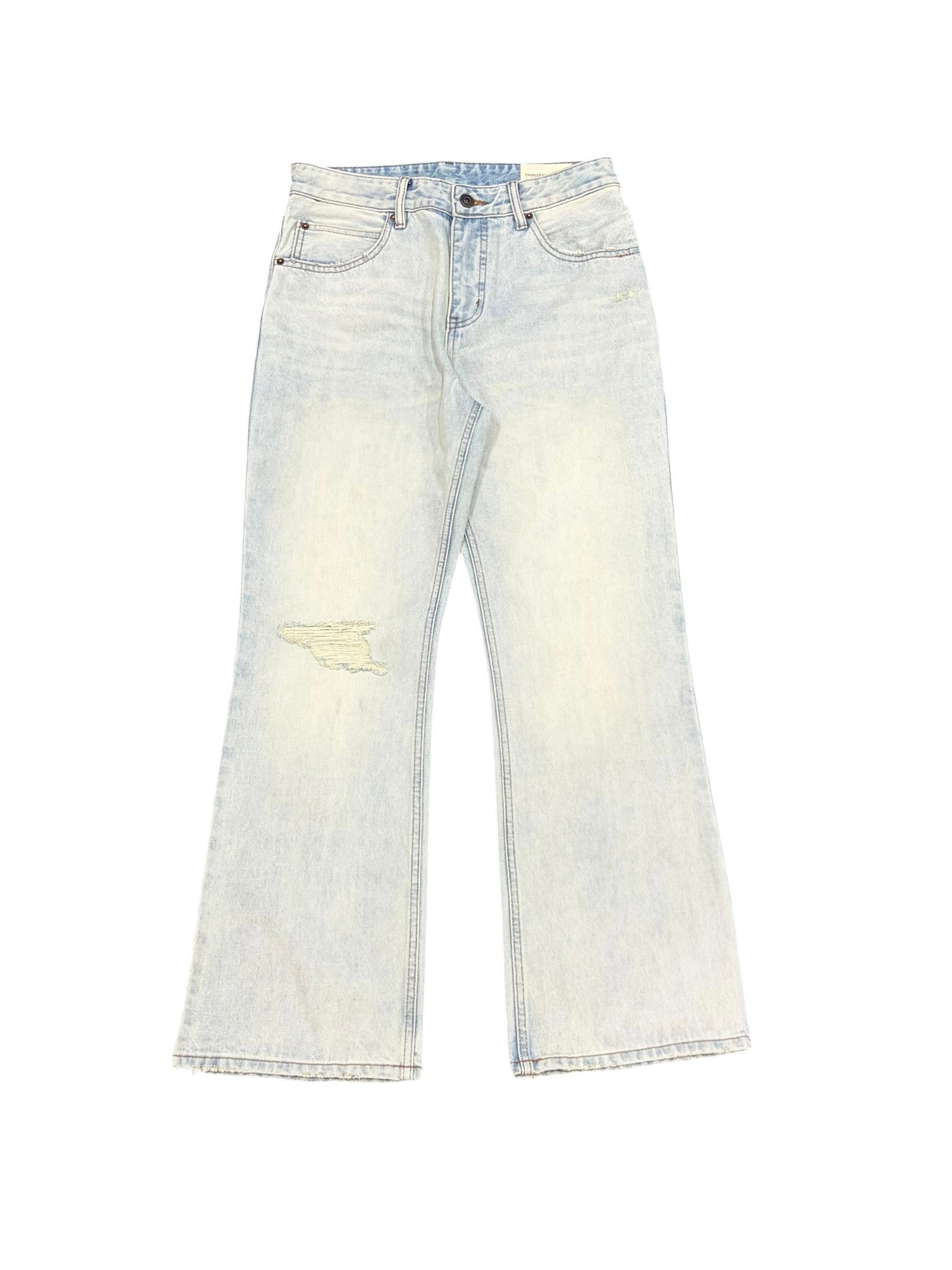 HB 66035 LIGHT BLUE DISTRESSED DENIM