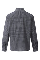 WIIKN NAVY BLUE AND WHITE CHECKERS SHIRT
