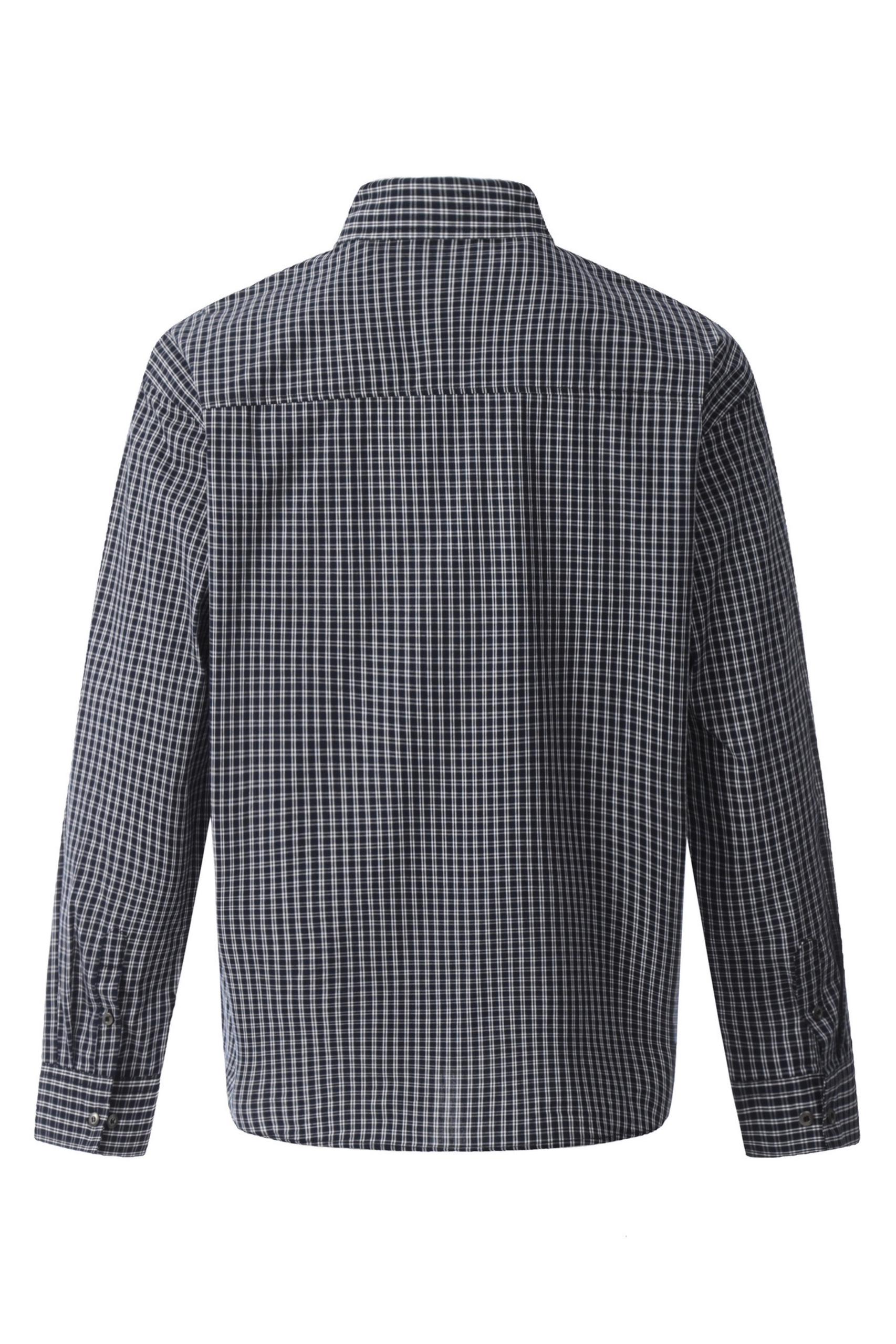 WIIKN NAVY BLUE AND WHITE CHECKERS SHIRT