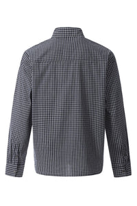 WIIKN NAVY BLUE AND WHITE CHECKERS SHIRT