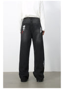 PAINT SPLATTER DENIM JEANS