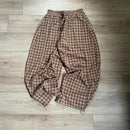 YD PLAID BAGGY PANTS