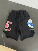 PATCHWORK BLACKBLUE SHORTS