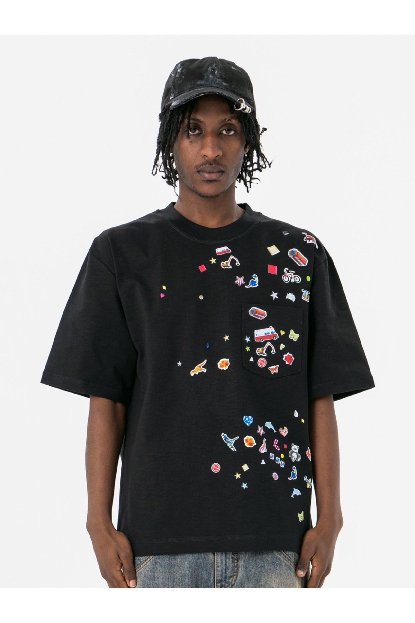 SUPERWAY BLACK OBJECTS TEE