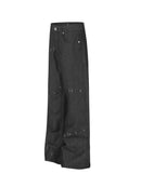 SPLIT-STITCH BLACK DENIM