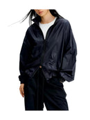 URBAN BLACK NYLON WINDBREAKER