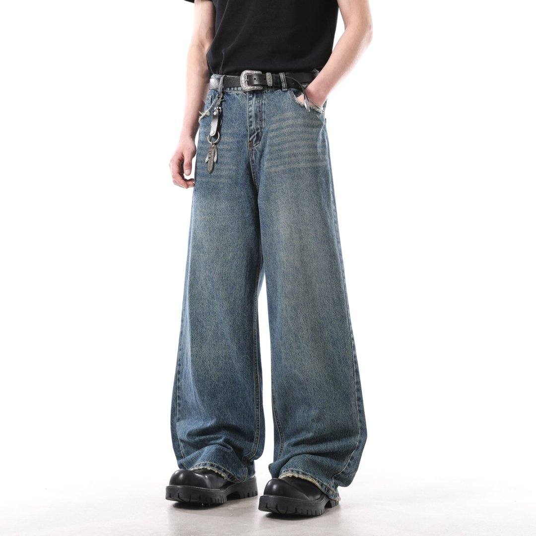 SSS BLUE THREADED JEANS