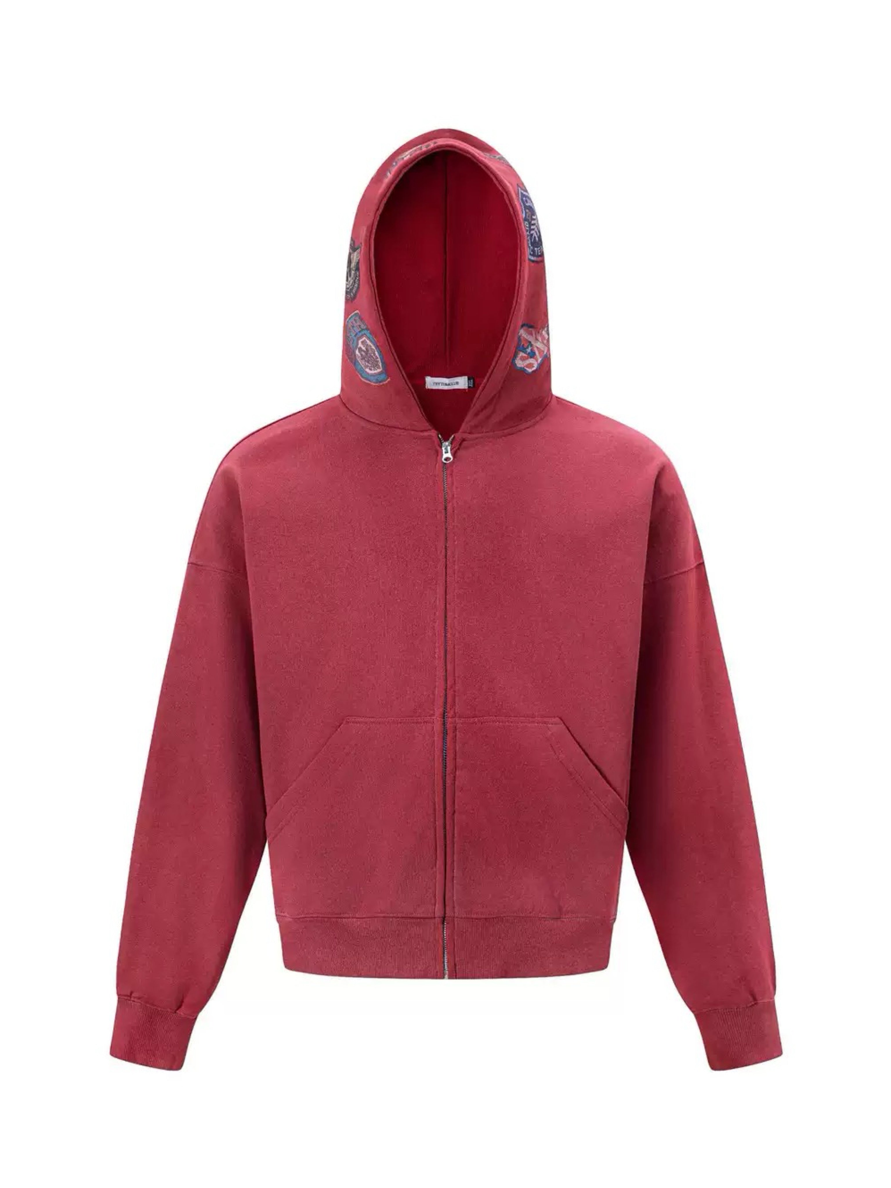 TTC BADGE PRINT ZIP HOODIE