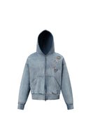 THE BEATLES 1984 BLUE HOODIE