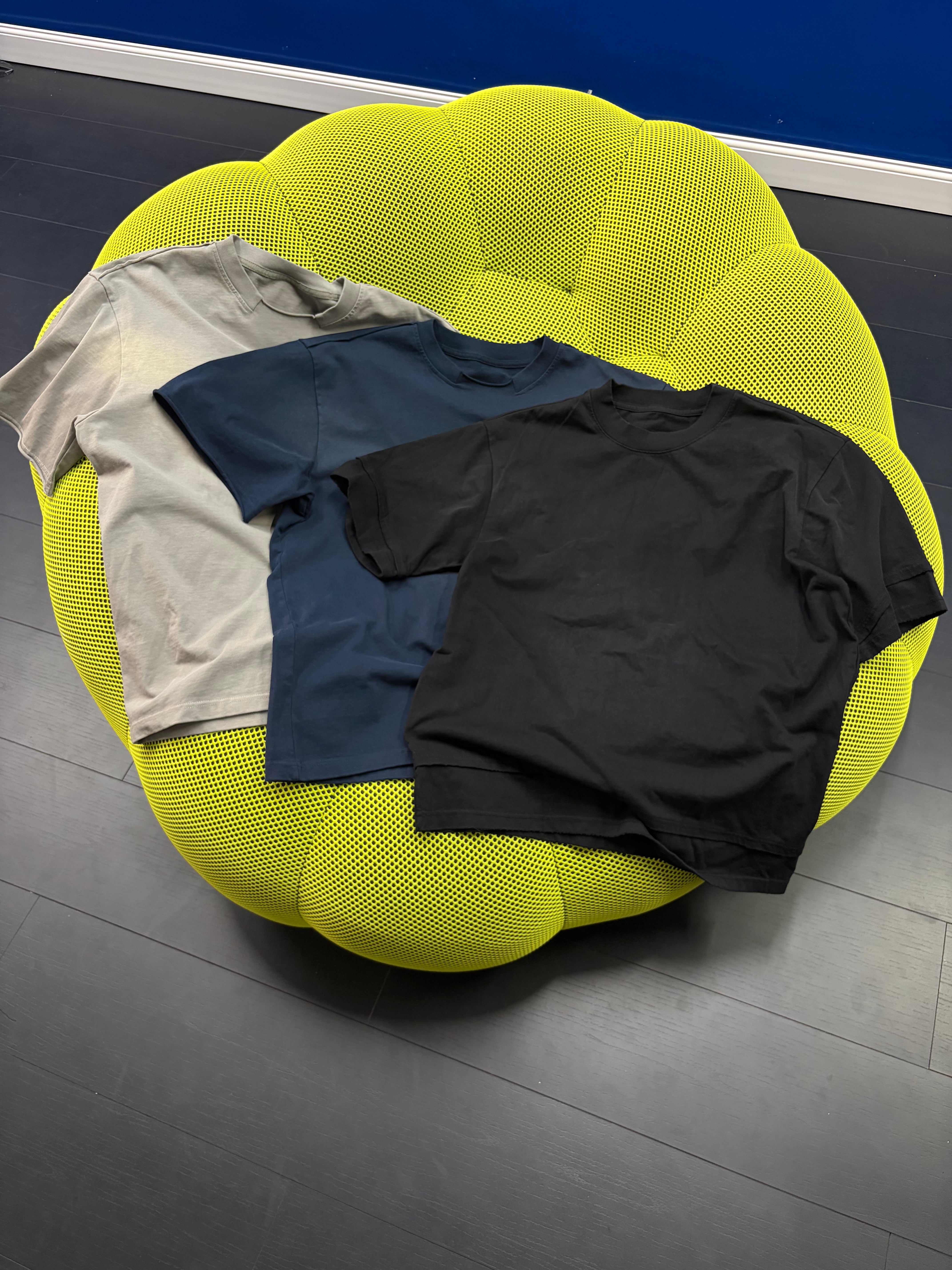 NTH PLAIN BLACK WASHED TEE