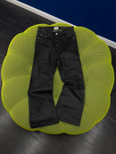 122 WAXED BLACK PANTS
