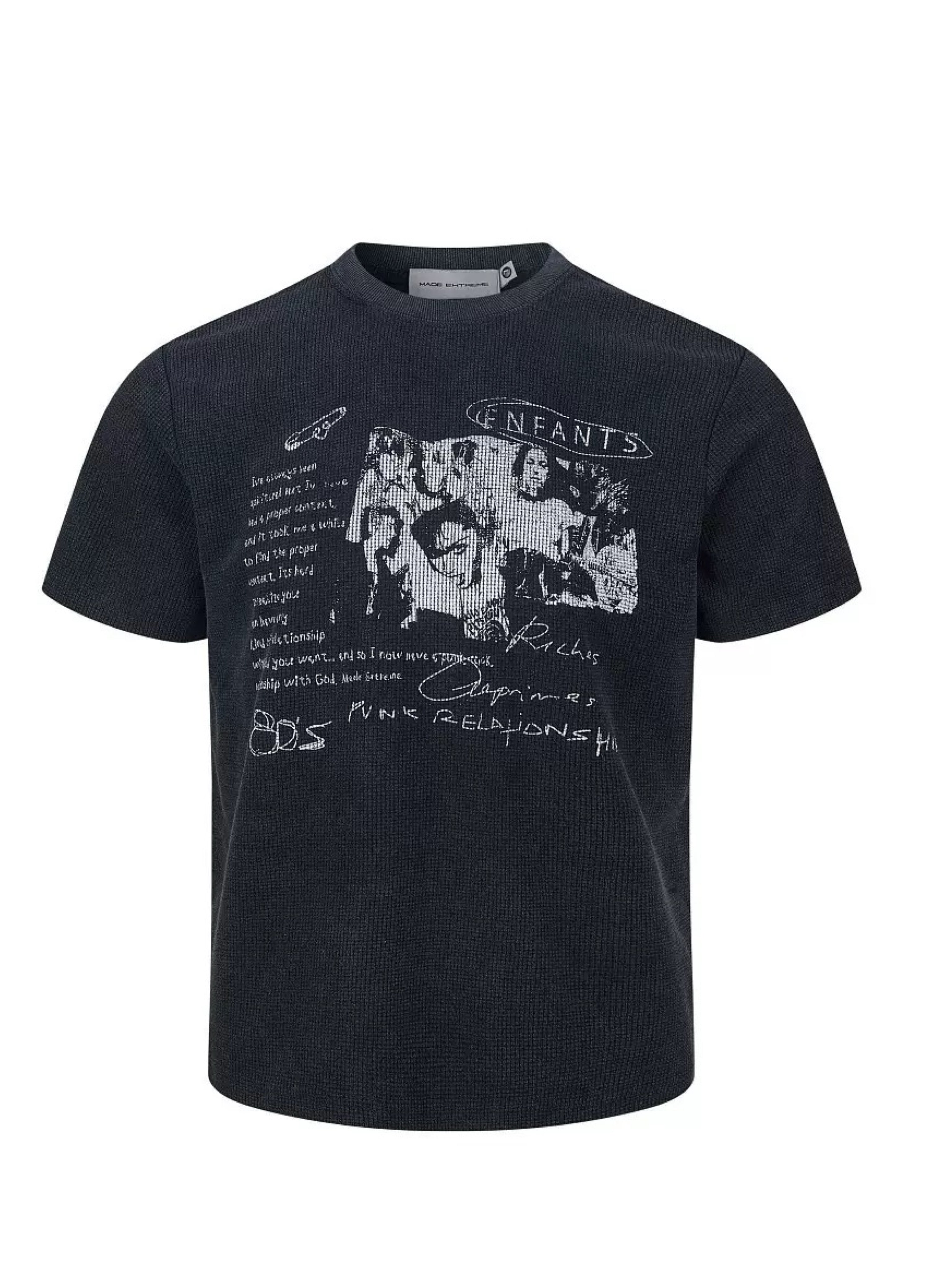 M.E ENFANTS WAFFLE TEE