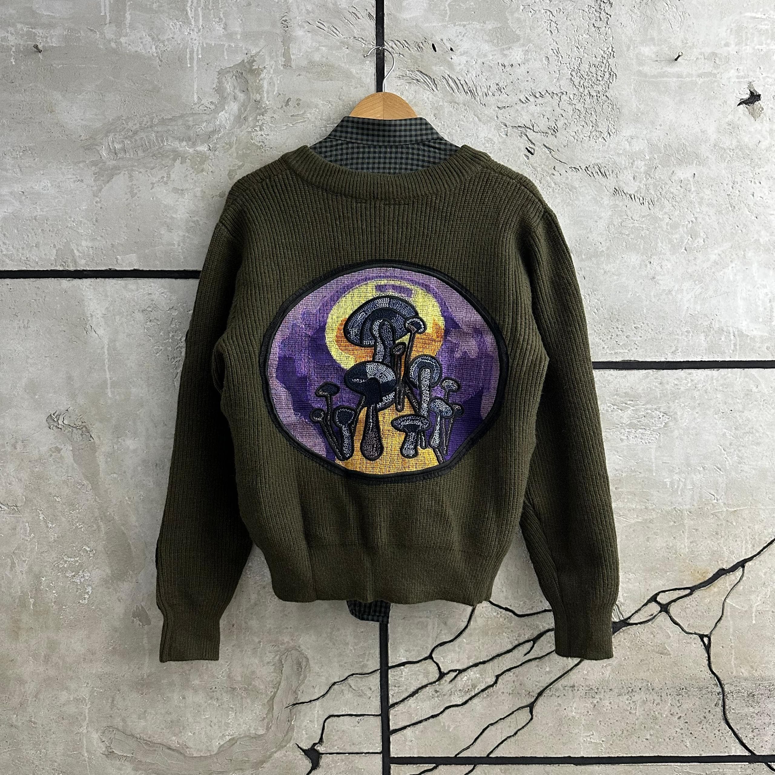 STUSSY PATCHWORK SWEATER