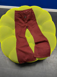 WZ88 MAROON FLARE PANTS