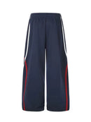 CONTRAST STRIPED NAVY SWEATPANTS