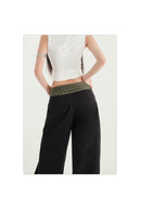 WIIKN CK6687 BLACK 3QUARTER PANTS