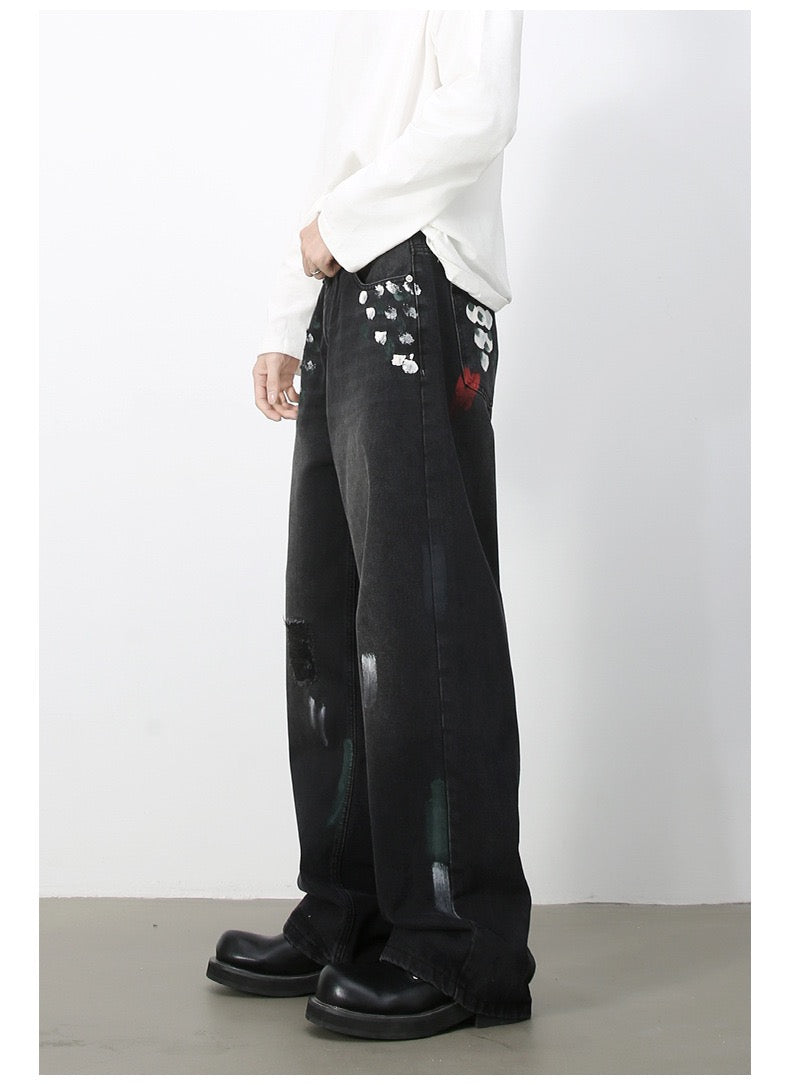 PAINT SPLATTER DENIM