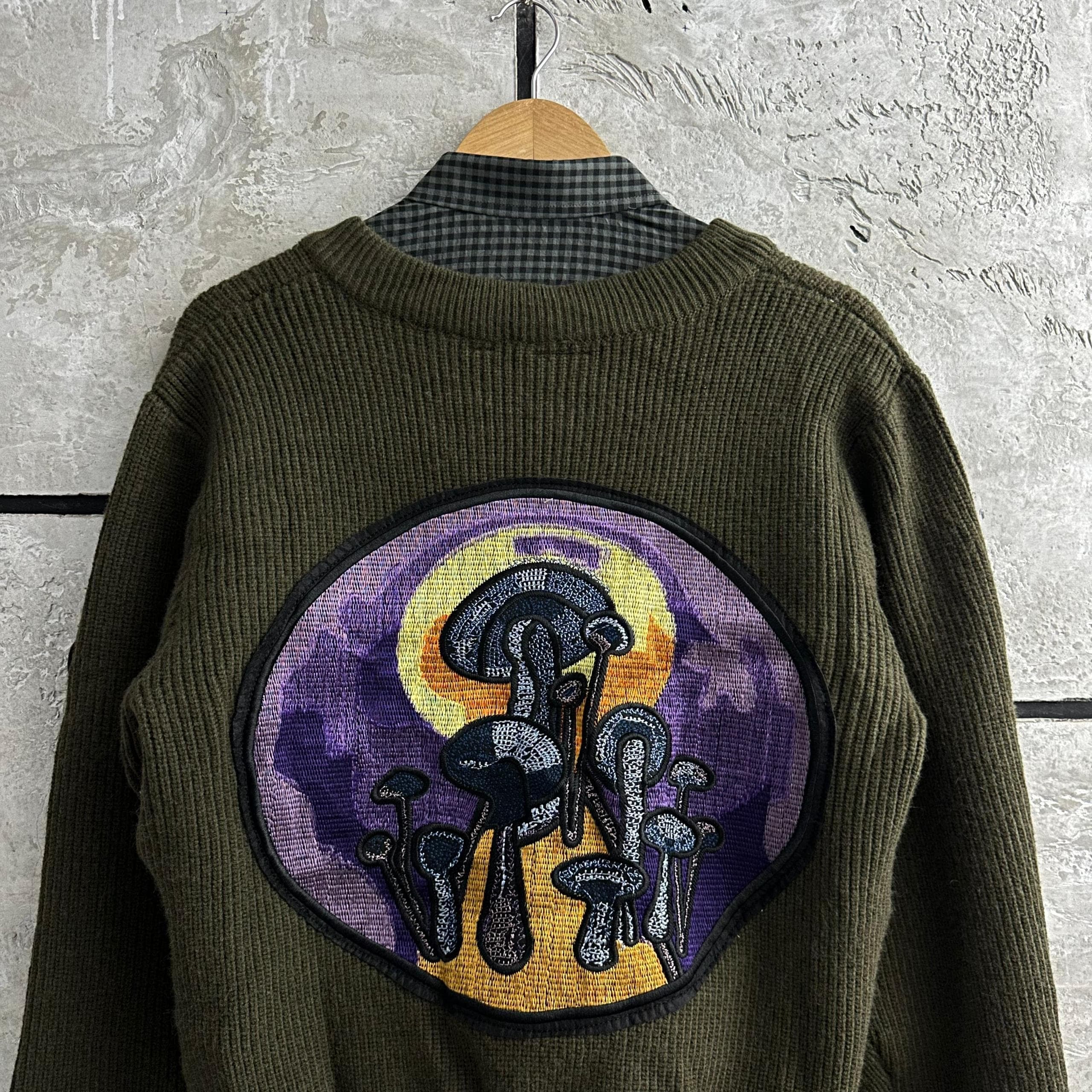 STUSSY PATCHWORK SWEATER